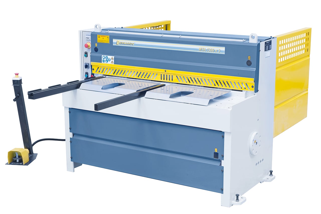Mta 1360     Mm Motoriseret Pladesaks Med Manuelt Pladestop Bernardo