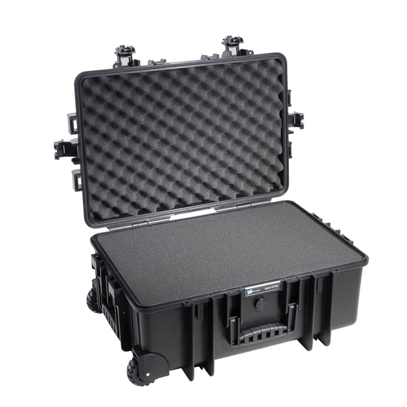 Outdoor Kuffert   Sort Med Skum Polstring 535x360x225 Mm Volume: 42     Model: 6700   Si