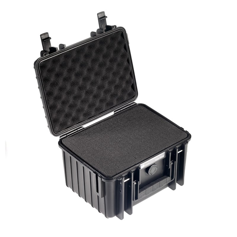 Outdoor Kuffert   Sort 250x175x155 Mm Med Skum Polstring Volume:       Model: 2000   Si