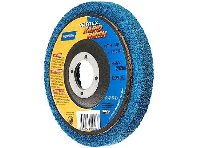 Overfladepudserondel Norton Bear-tex Rapid Finish Vortex 115x13x22 Mm 5am
