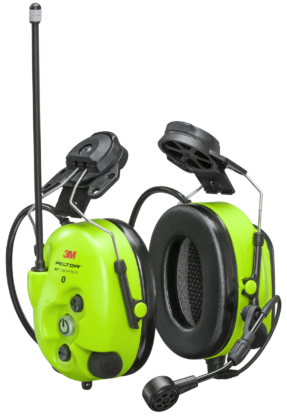 Peltor Ws Litecom Iii Hi-viz Høreværn   Hjelmmont