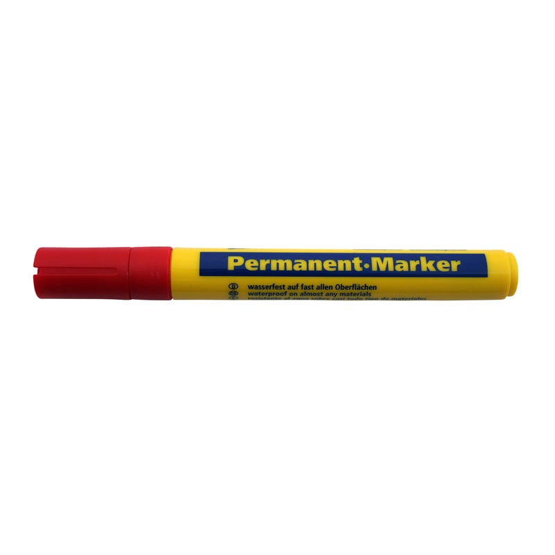 Permanent Marker    -    Mm Rød Rund Spids  Model 0594