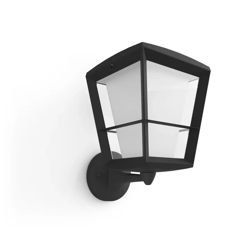 Philips Hue Econic White And Color Ambiance Udendørs Opadrettet Væglampe Sort 15w