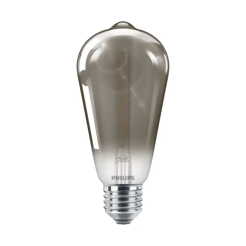 Philips Led Classic Filament Dråbepære St64 E27 Røgfarvet 11w  -pak