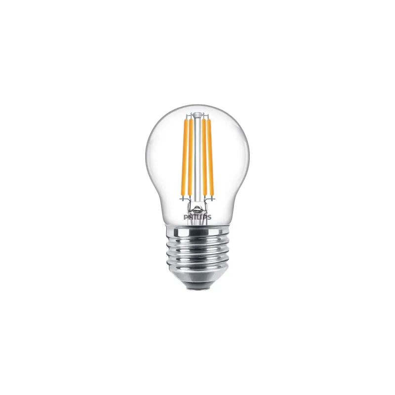 Philips Led Classic Kronepære E27 Klar   5w 60w 2700k