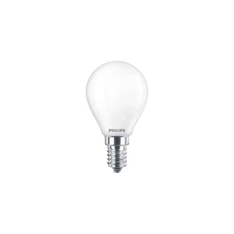 Philips Led Classic Kronepære E14 Mat 40w Varm Hvid