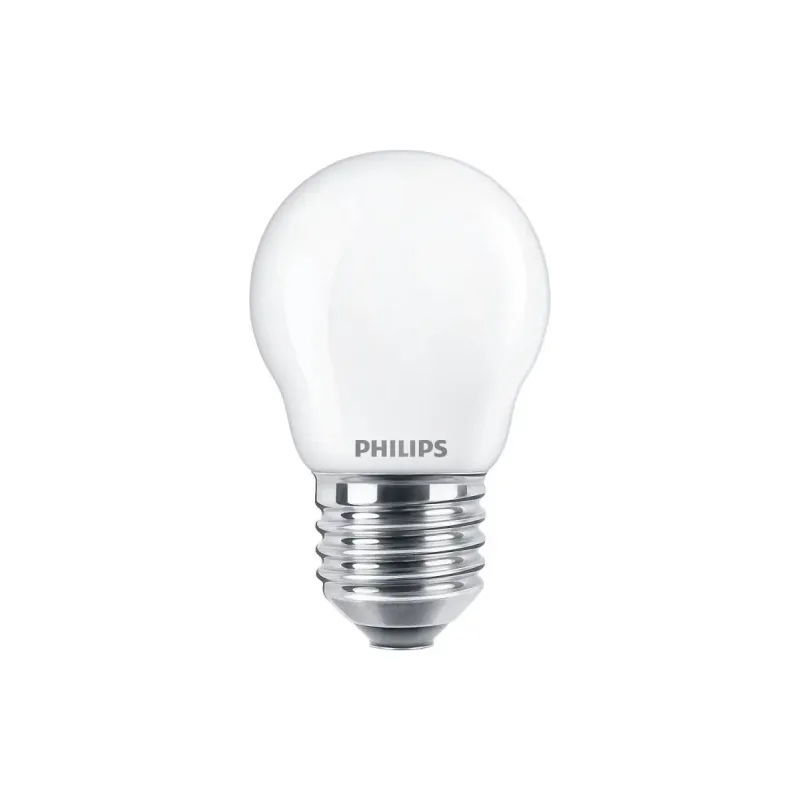 Philips Led Classic Kronepære P45 E27 Mat 40w Varm Hvid  -pak Box