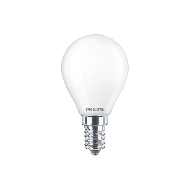 Philips Led Classic Kronepære P45 E14 Mat 40w Varm Hvid  -pak Box