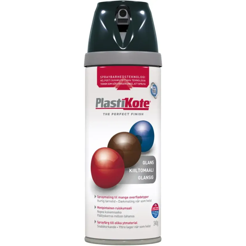 Plasti-kote Twist  Blank 21100 Ral 9005 Sort 400ml