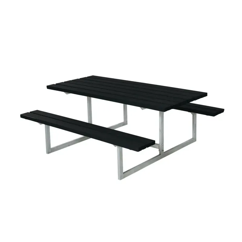 Plus Basic Bord Bænke-sæt Grundmalet Sort 185810-15