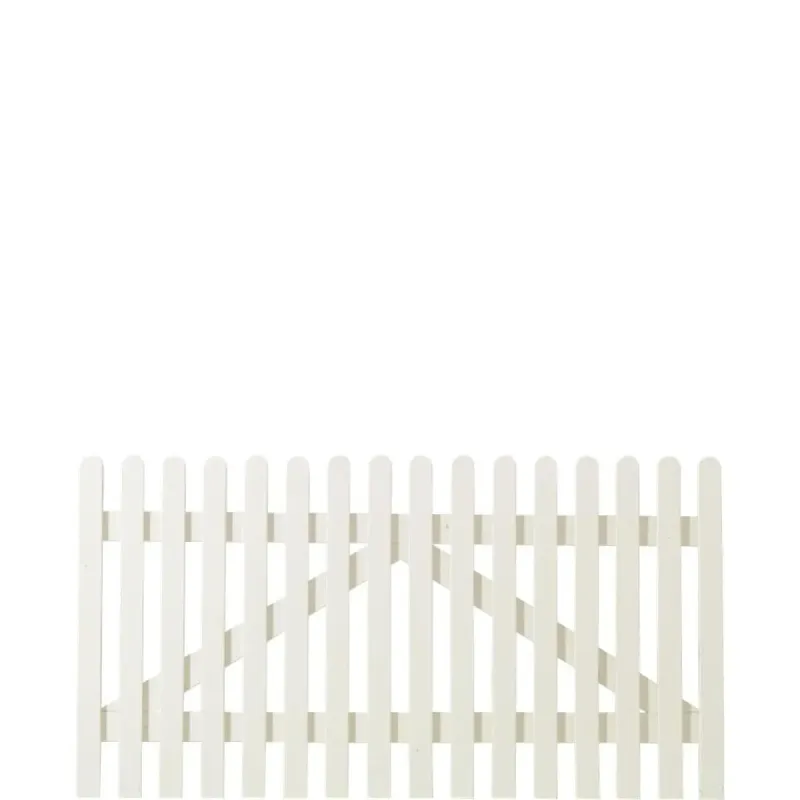 Plus Retro Stakit Bred Havelåge 150x80 Cm Grundmalet Hvid 13743-13
