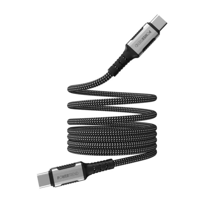 Powertrend Magnetisk Ladekabel Usb-  Til Usb-  1m