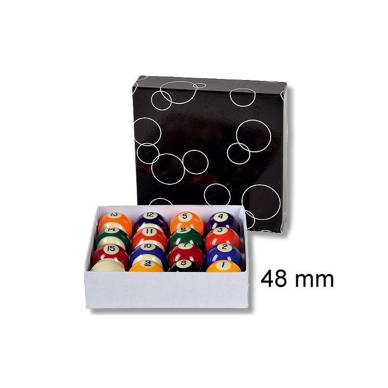 Proffesionelt Pool Balls Komplet Sæt 48mm