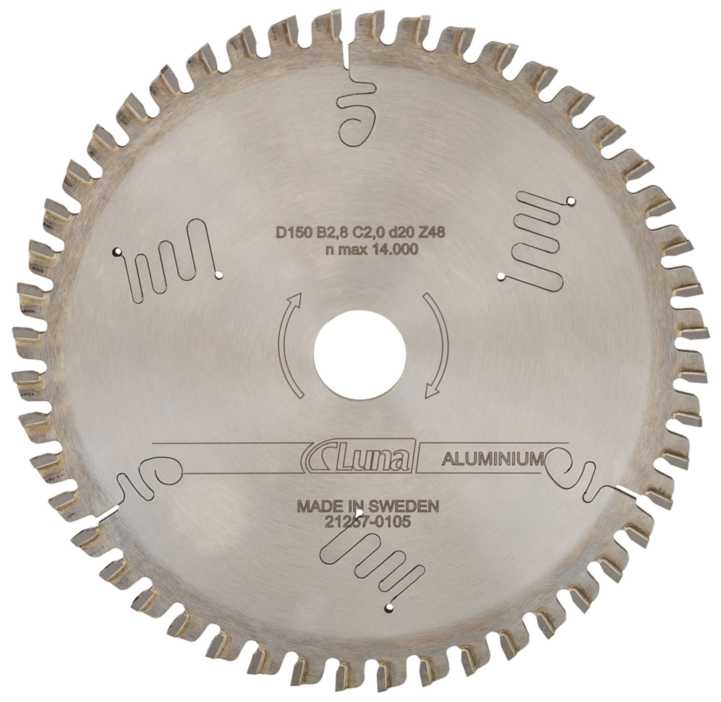 Rundsavklinge Aluminium Luna