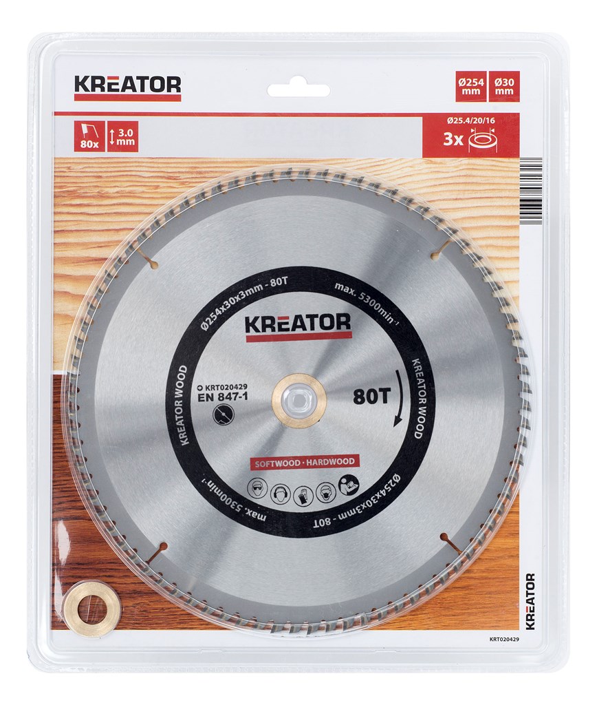 Rundsavsklinge 254 Mm 80 Hm Tænder