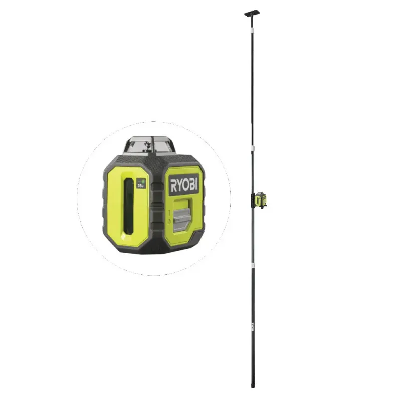 Ryobi Linjelaser Grøn Inkl  Teleskopstang  Rb360gll-
