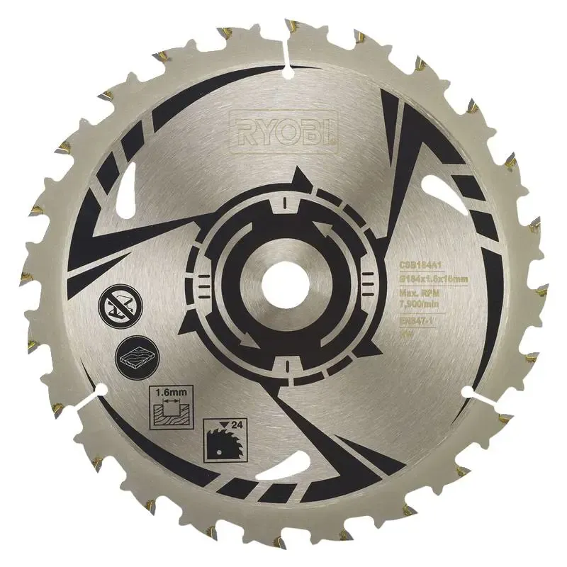 Ryobi Rundsavsklinge 184   16 Mm  Huldiameter  24 Tct Tænder Csb184a1
