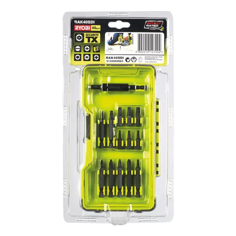 Ryobi Skruebits  40 Dele Rak40sd