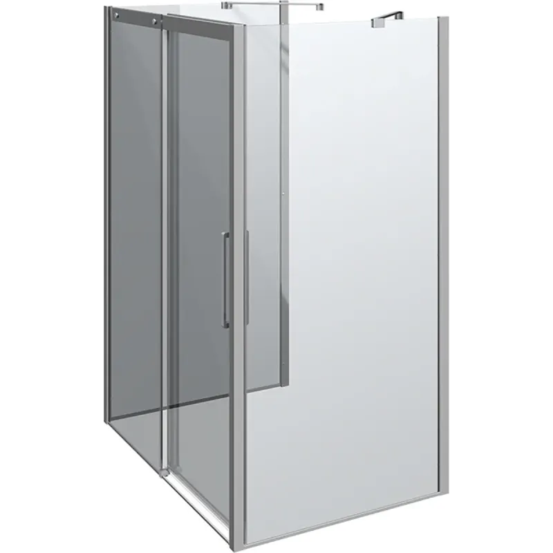 Scanbad Skydedør     Sidepanel Classic 1400 1000mm Krom Klar