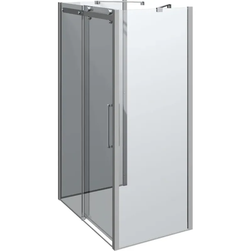 Scanbad Skydedør     Sidepanel Classic 1400 800mm Krom Klar