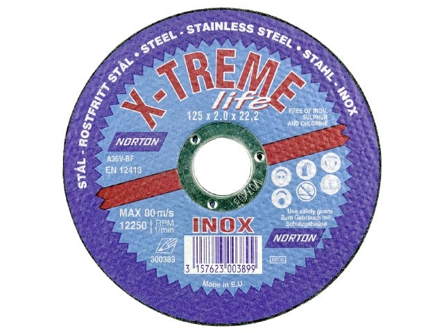 Skæreskive Norton  -treme Life 125x1   Mm