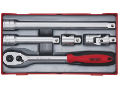 Skraldenøglesæt Med     Quot    -fatning Teng Tools Tt1205   Dele