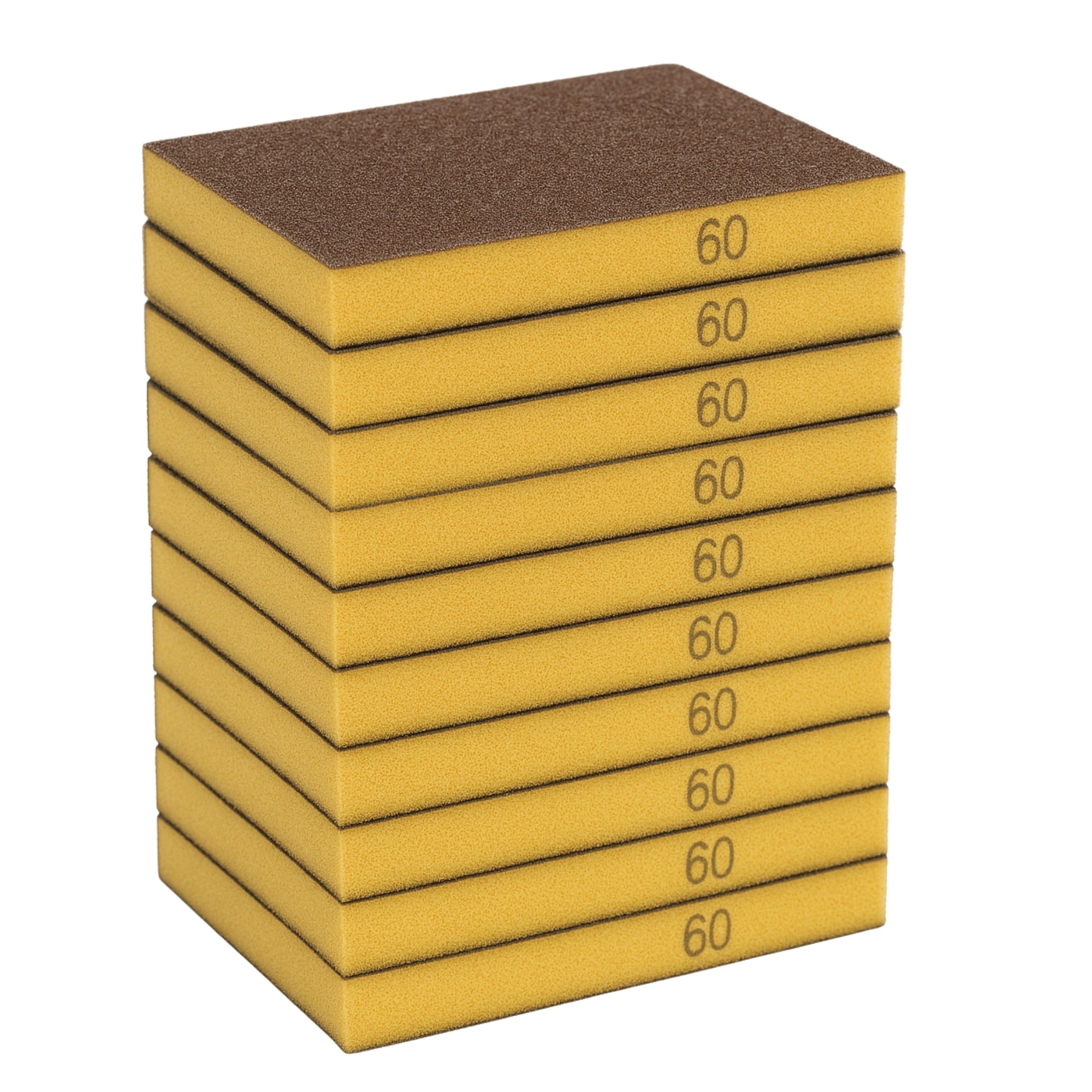Slibesvampe 120x98x12 Mm   10 Stk Korn P60