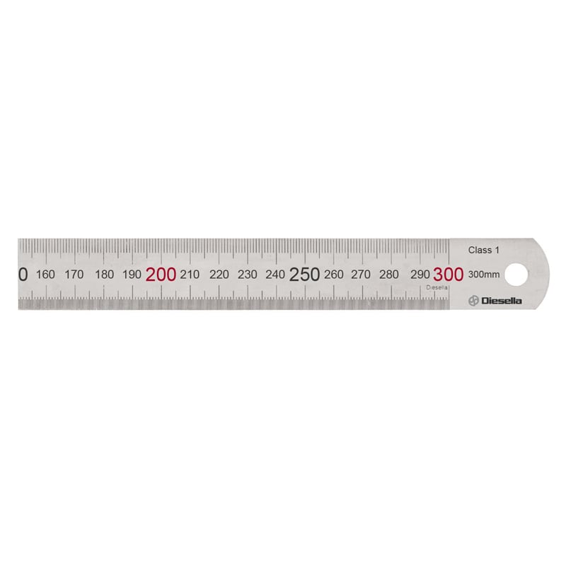 Stållineal  300x25x1   Mm