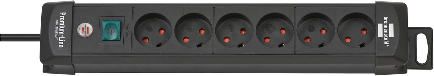 Stikdåse   Udtag Med Jordstik  Sort