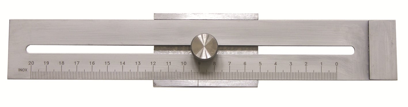 Stregmål Mib   Rustfrit Stål  Forkromet 200mm