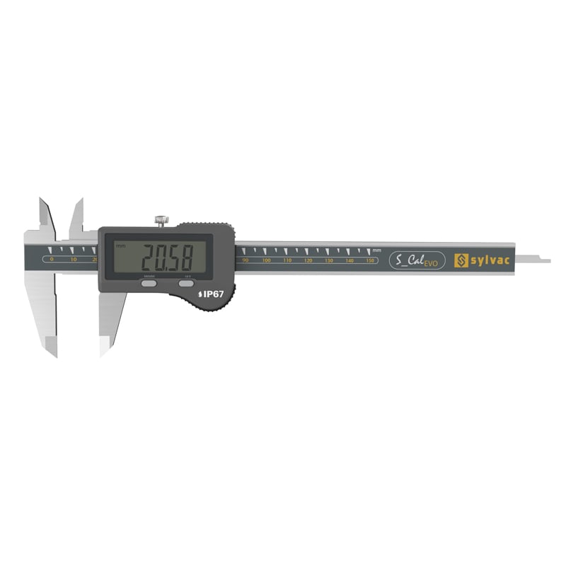 Sylvac Digital Skydelære   Cal Evo Standard Ip67 200 Mm  810 1522  Dybdemål 4x1   Mm