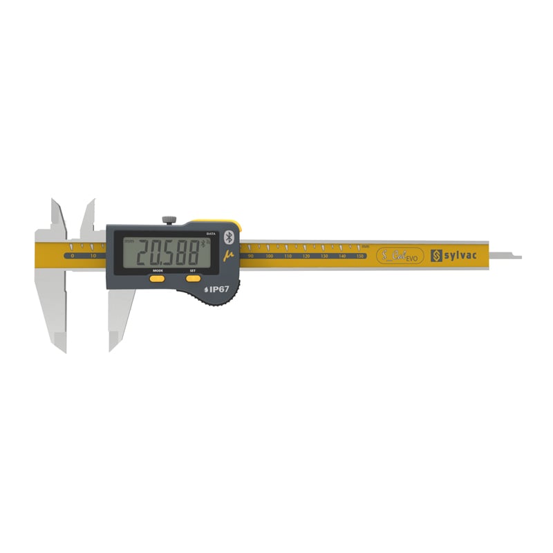 Sylvac Ip67 Digital Skydelære   Cal Evo Bt Micron 150 Mm  810 9506  Dybdemål 4x1   Mm