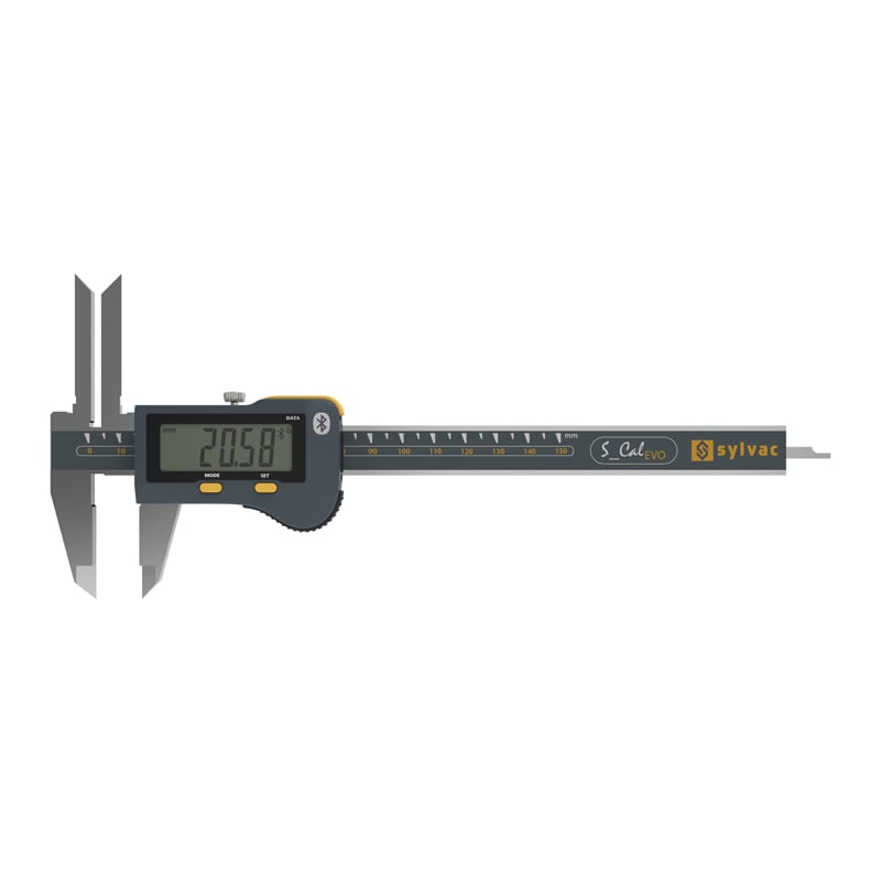 Sylvac Ip67 Digital Skydelære   Cal Evo Deep 150 Mm  810 1603  Med Bluetooth
