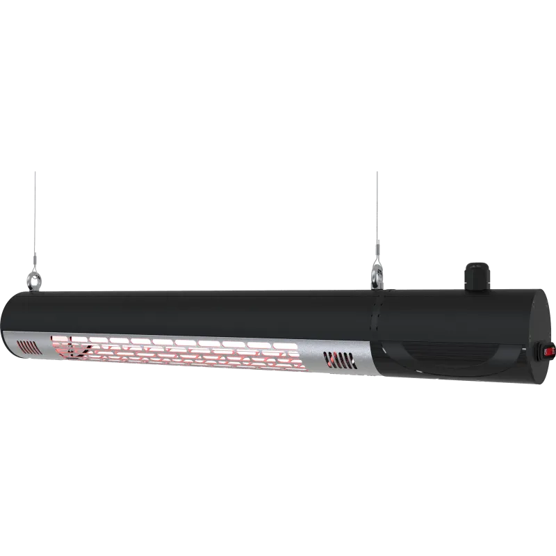 Terrassevarmer Vægmodel 1500   Remote Gt Sort