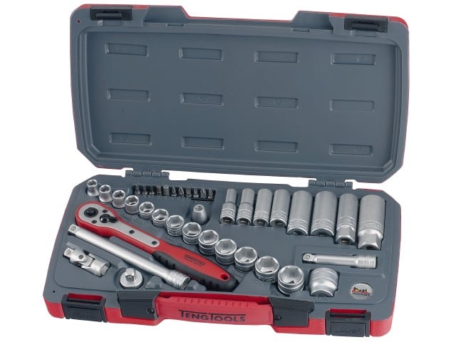 Topnøglesæt Med     Quot  4kt -fatning Teng Tools T3839