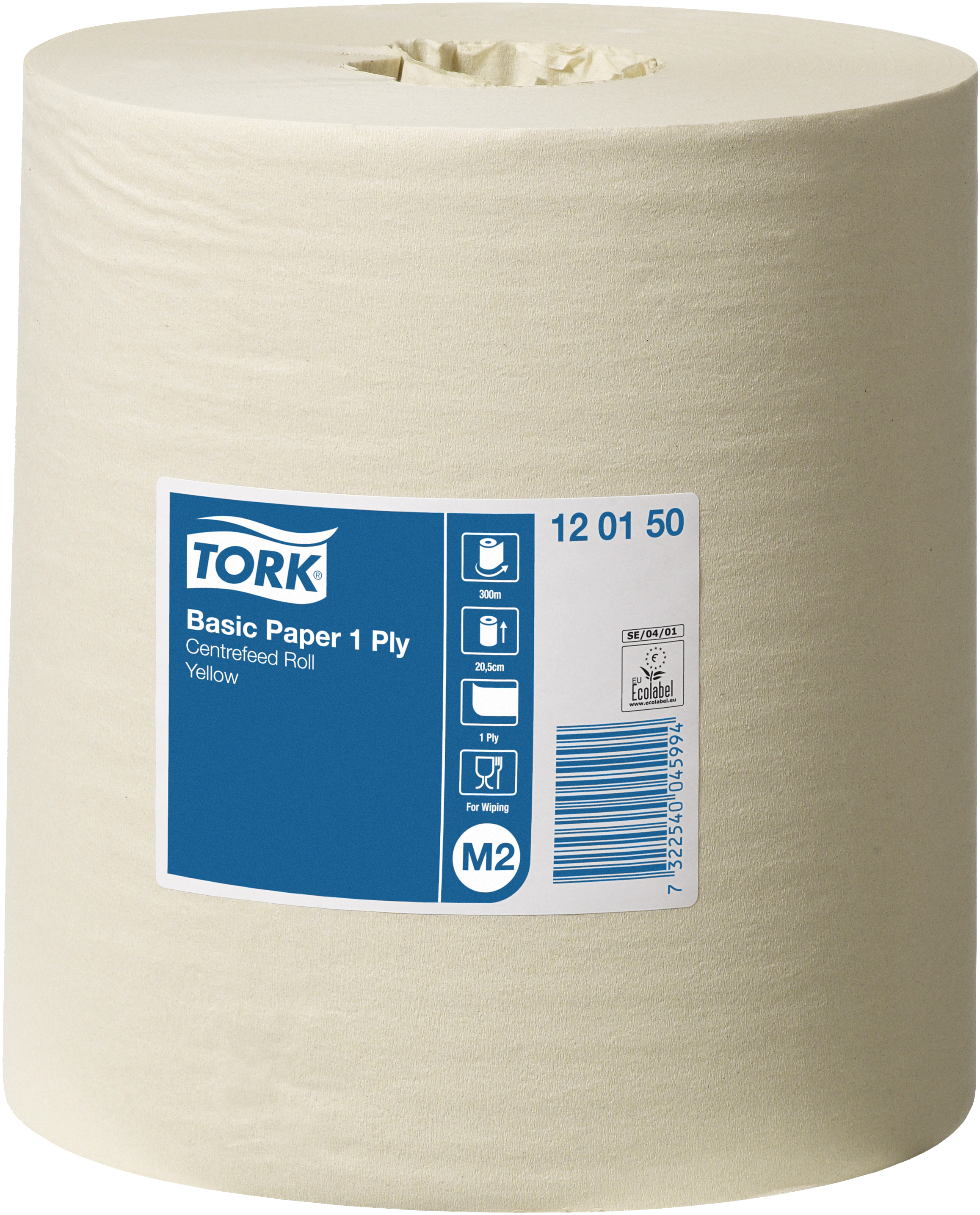 Tork Håndklæderulle Basic M2 Gul 300mtr    Rl