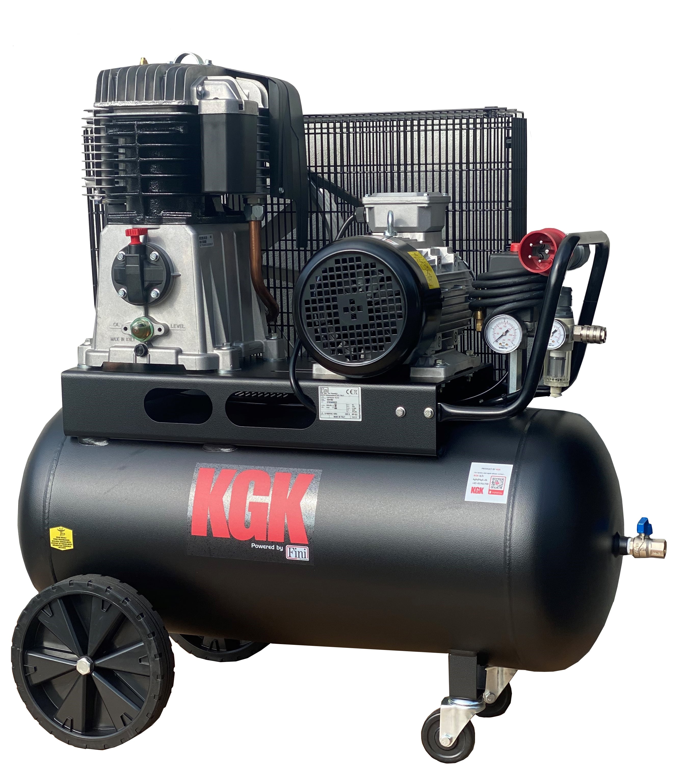 Værkstedskompressor 90 550     Hk 400v