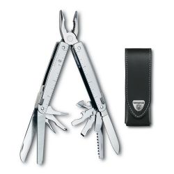 Victorinox Swisstool In Leather Pouch   Multitool