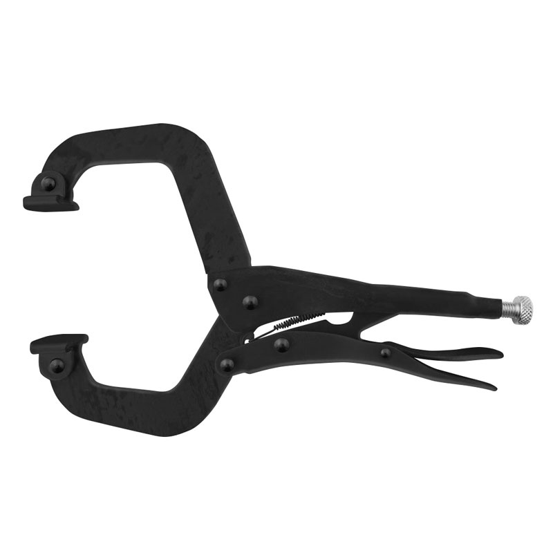 Wldpro Svejsetang D8 Forskudt  -klemme Med Runde Tryksko  280 Mm   11 Quot