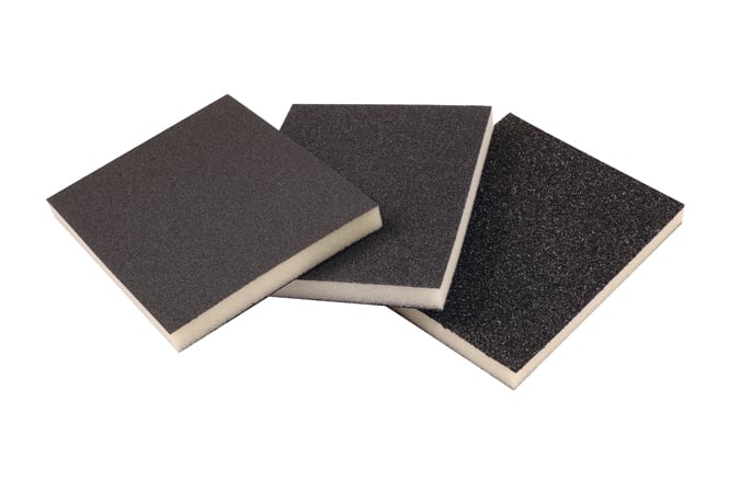 120x98x12mm Sorte Slibesvampe 50 Stk Korn C60