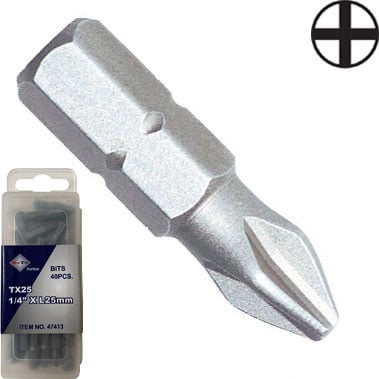 Bato     Quot  Bits Ph3   25mm  40 Stk  Pk