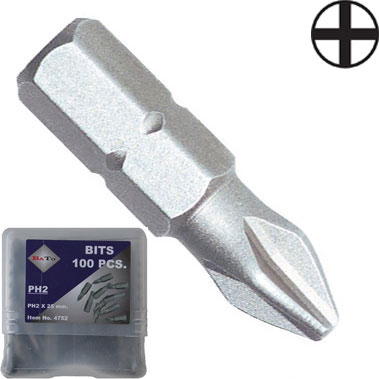 Bato     Quot  Bits Ph3   25mm  100 Stk  Pk