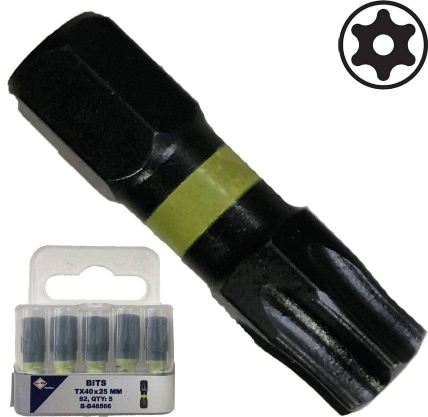 Bato     Quot  Bits Torsion S4 Slag Torx Tamber 40   25mm