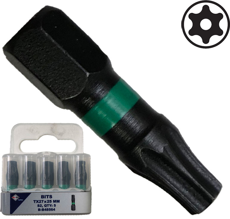 Bato     Quot  Bits Torsion S4 Slag Torx Tamber 27   25mm