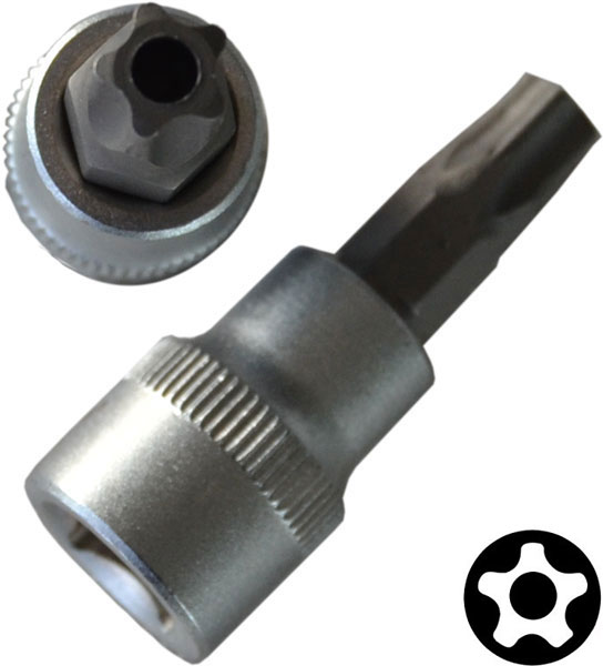 Bato Stifttop Kort     Quot    Star Torx Med Hul 50