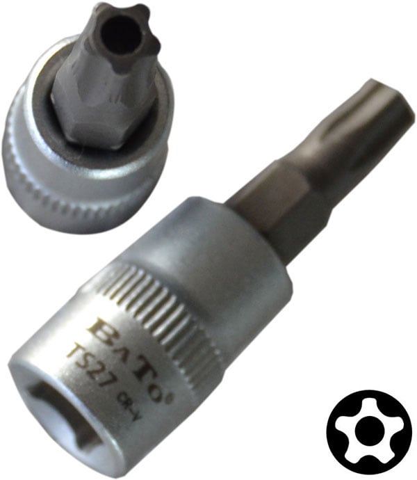 Bato Stifttop Kort     Quot    Star Torx Med Hul 10