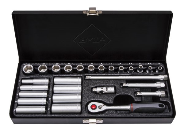 Bato Topnøglesæt     Quot  6kt   -14mm Kort   -14mm Lang  27 Dele