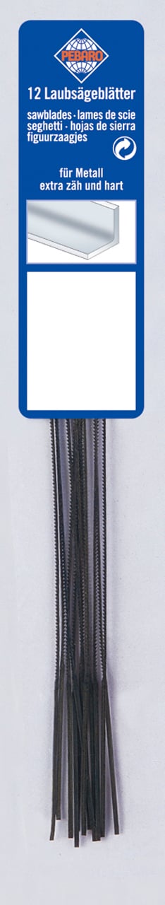 Dekupørsavklinge 130 Mm Grade   Kraftig For Metal 12 Stk  Pr  Pakke