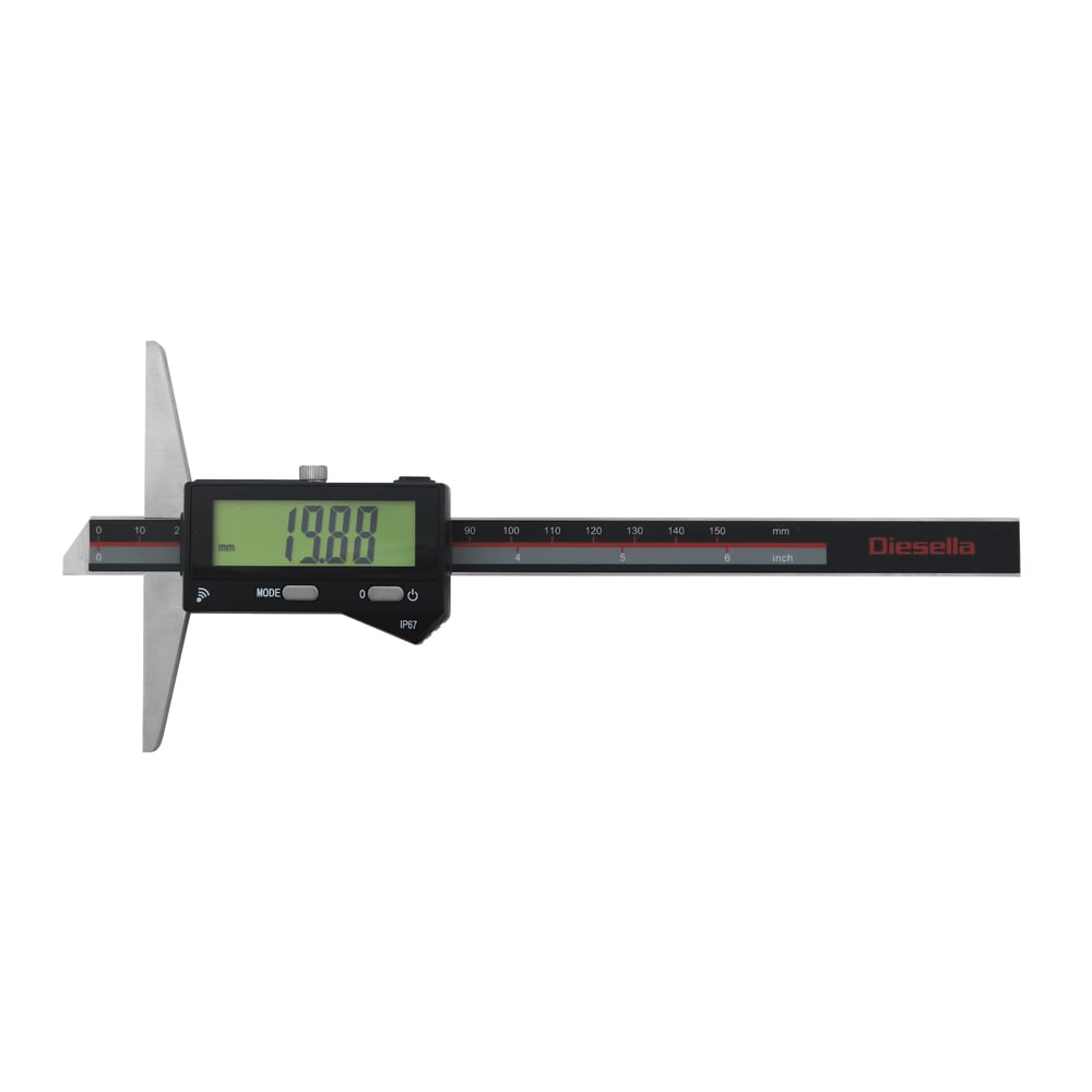 Digital Dybdeskydelære  -150x0 01 Mm Ip67 Din862   Bluetooth