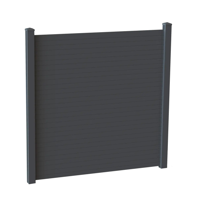 Hortus Aluminiumslameller Til Hegn 150   100 Cm   Antracitgrå
